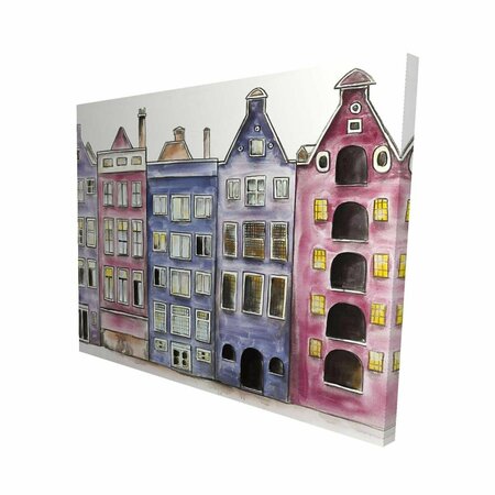 BEGIN HOME DECOR 16 x 20 in. Old Historic Houses Amsterdam-Print on Canvas 2080-1620-CI262